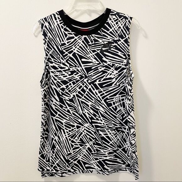 Nike Abstract Printed Muscle Tank Top - Size Small - Picture 1 of 7
